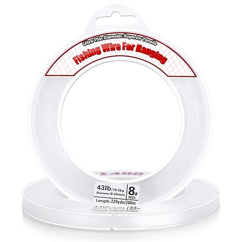 Clear Fishing Wire, Acejoz 656FT Fishing Line Clear Invisible Hanging