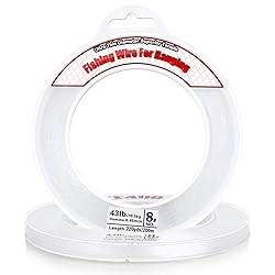 Clear Fishing Wire, Acejoz 656FT Fishing Line Clear Invisible Hanging Wire Strong Nylon String Supports 40 Pounds for Balloon Garland Hanging Decorations