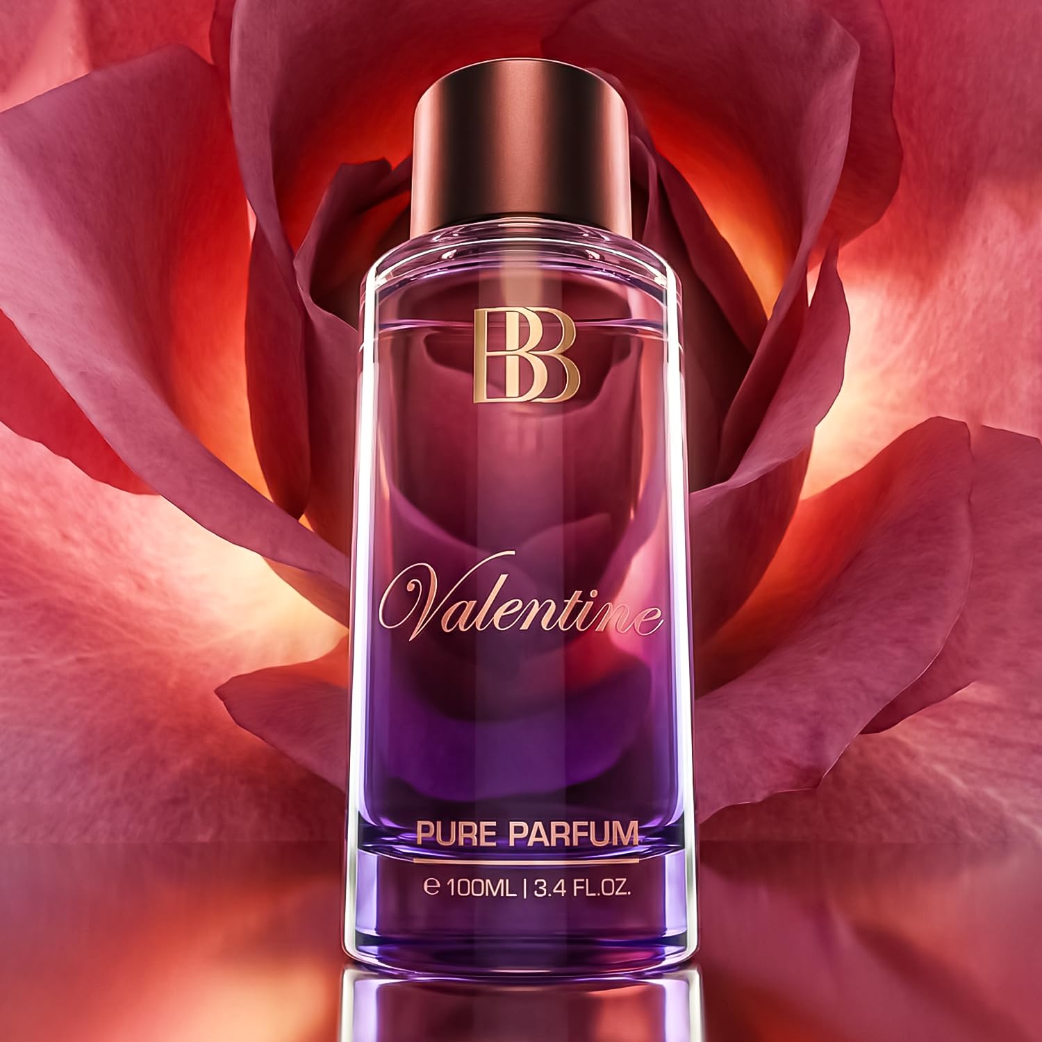 Valentine Pure Parfum | Jasmine, Lavender & Musky | 12+ Hrs Long Lasting Perfume For Women | Higher Concentration Than Liquid Eau De Parfum 100Ml