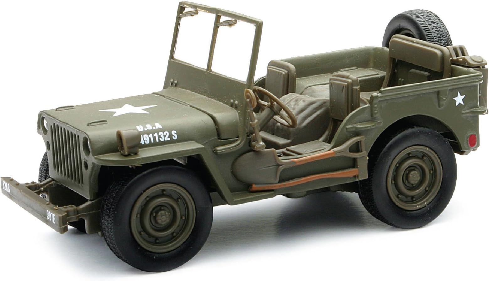 Jeep Willys U.S.A. Army Green 1/32 Diecast Model Car by New Ray