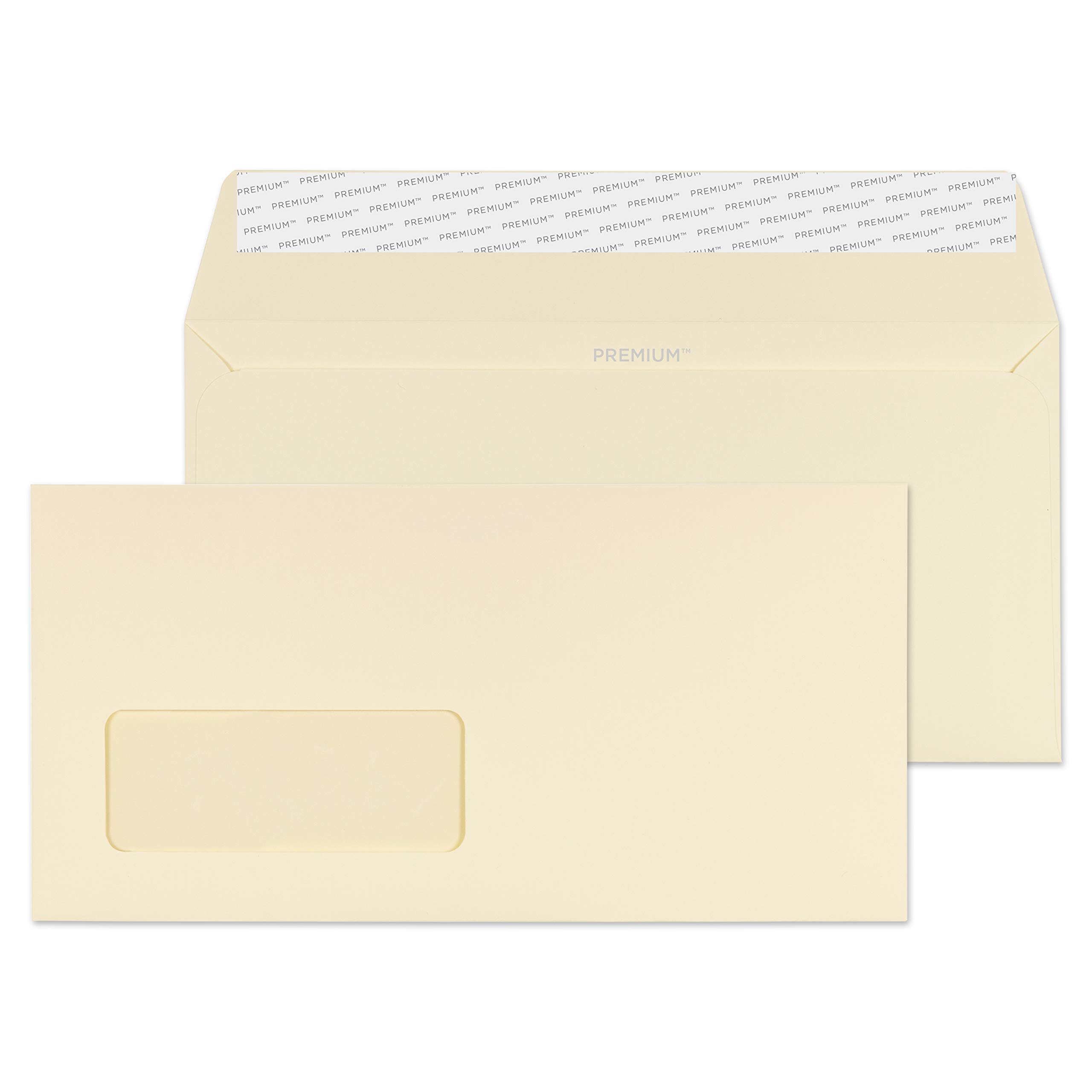 Blake Premium Business Cream Wove Window Peel & Seal Wallet