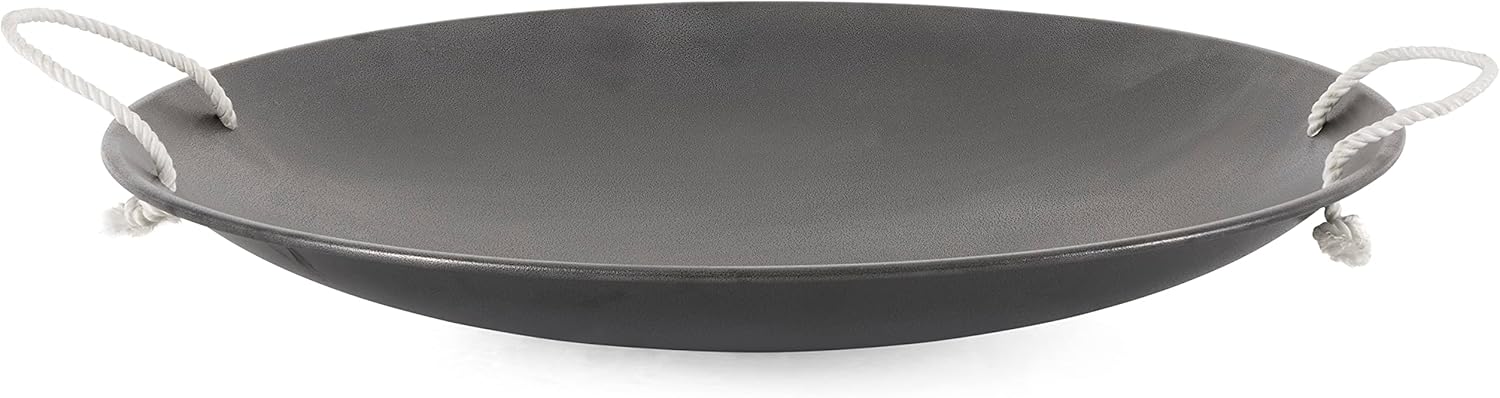 slippery racer prodisc 26 inch heavy duty aluminum iron alloy metal kids winter saucer snow sled with dual riveted soft grip rope handles silver