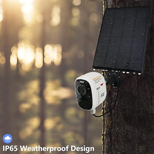 Miniatura 5 de Paneles solares para cámara de seguridad inalámbrica para exteriores, panel solar impermeable compatible con batería recargable de 3 V CC, cable de