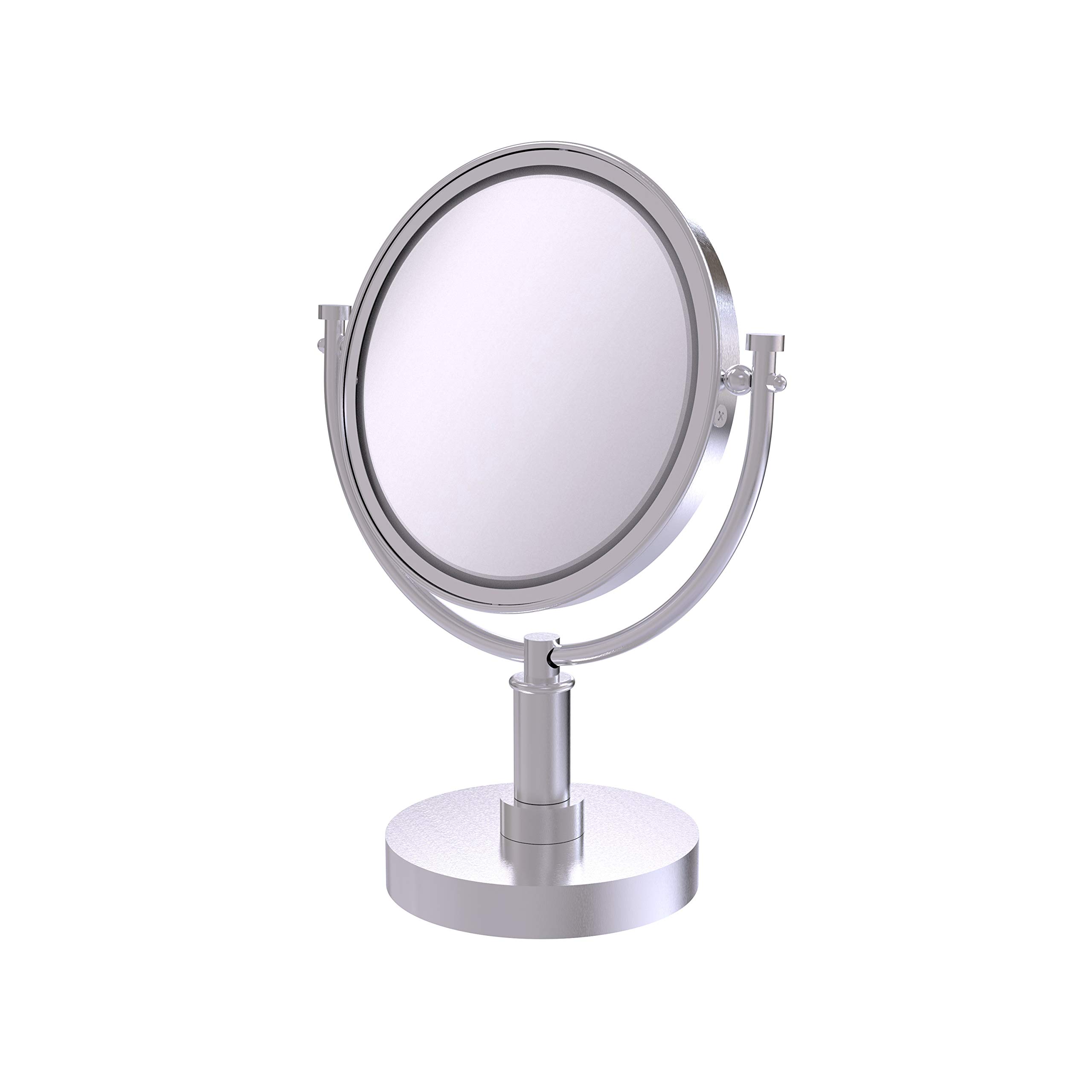 Allied Brass DM-4/5X-SCH 8-Inch Table Mirror with 3x Magnification, 15-Inch, Satin Chrome