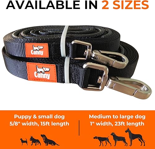 Miniatura 6 de Canny Recall - Correa de entrenamiento para perros Correa extra larga resistente para entrenar perros y cachorros en el parque o patio Entrena a
