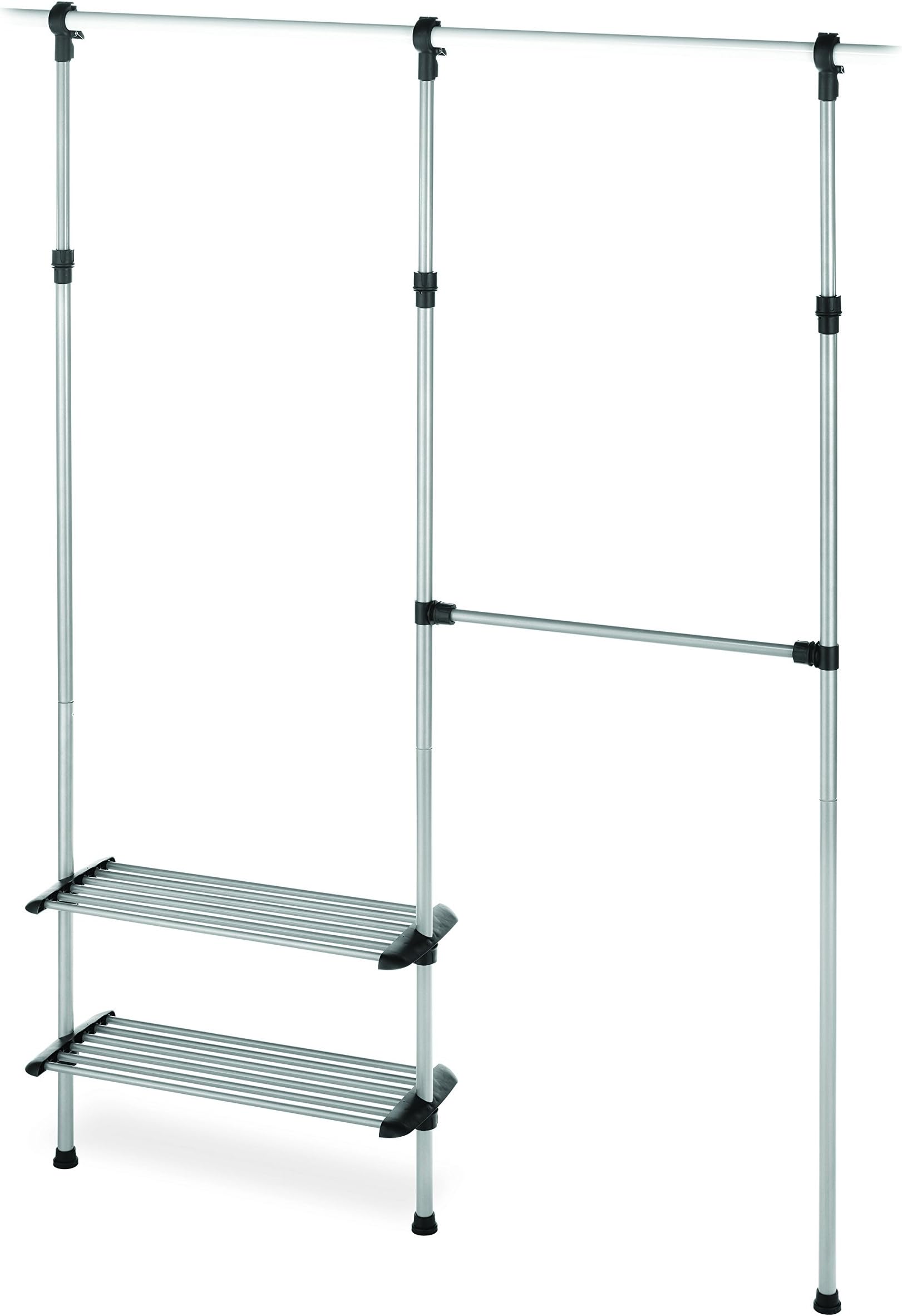 Whitmor2 Shelf 2 Rod Closet System - Adjustable Closet Maximizer
