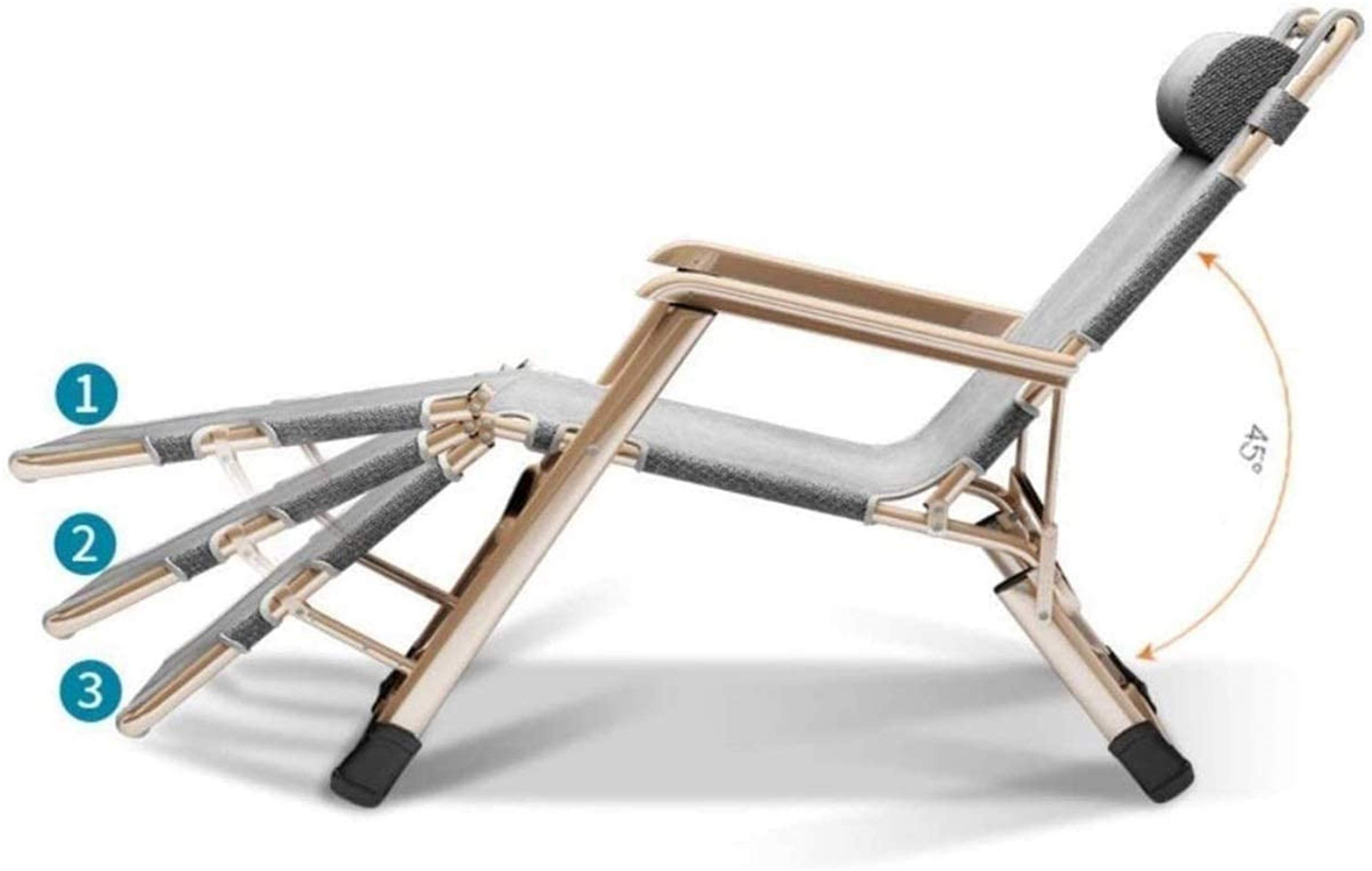 Chaises Longues légères Chaise Longue Pliante Chaises Longues Chaise Longue/Zéro Gravité Chaise Longue de Patio Chaise Pliante Fauteuils inclinables d'extérieur Chaise Longue de Patio Jardin exté