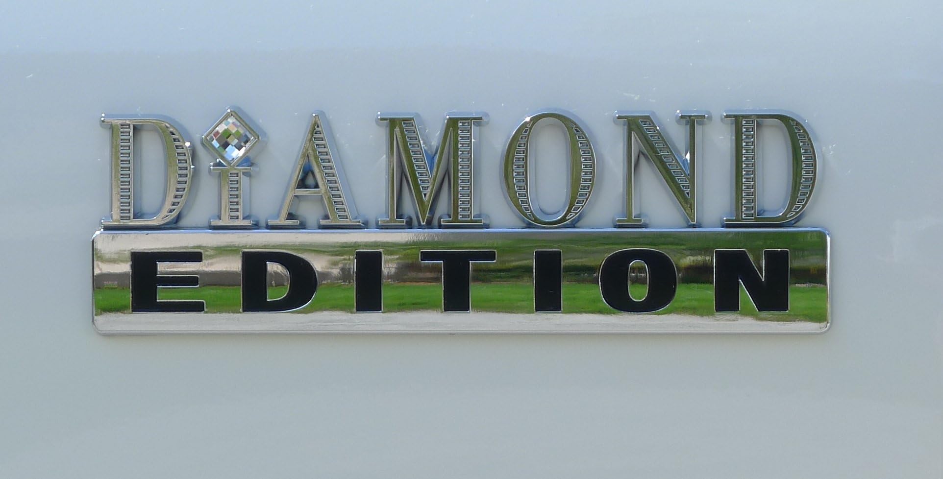 AutoVisionz Diamond Edition Chrome Car Emblem with Crystal