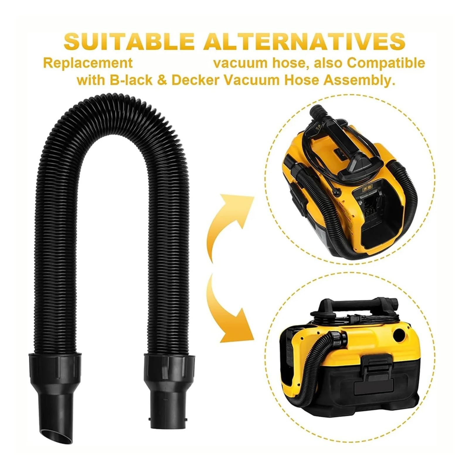 Gruppo Tubo Aspirapolvere, Plastica, Compatibile con Dewalt