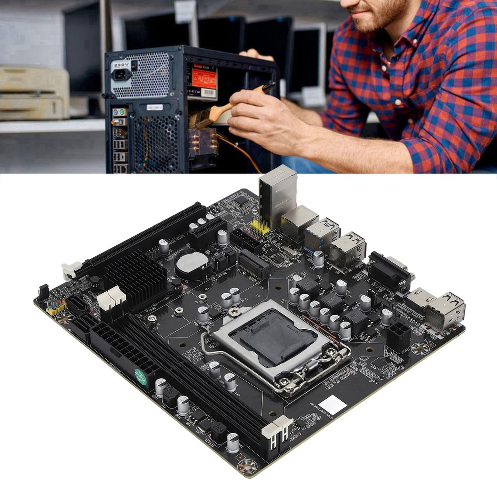 Placa Base para Juegos de Computadora, Placa Base para Juegos de Doble Canal LGA DDR3 de 1155 Pines con 4 Puertos USB2.0 2 USB3.0 SATA2.0
