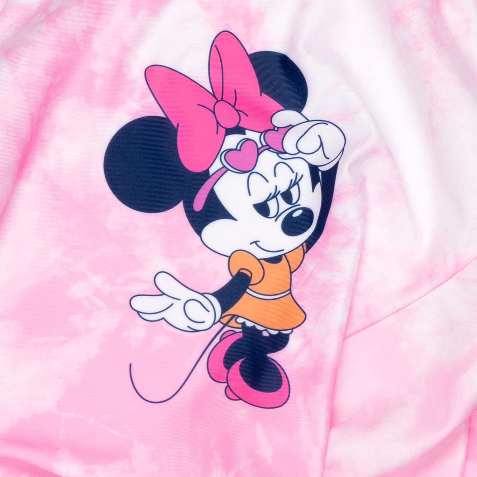 Disney Minnie Mouse Little Girls Pullover Swim Rash Guard Bottom Pink 4
