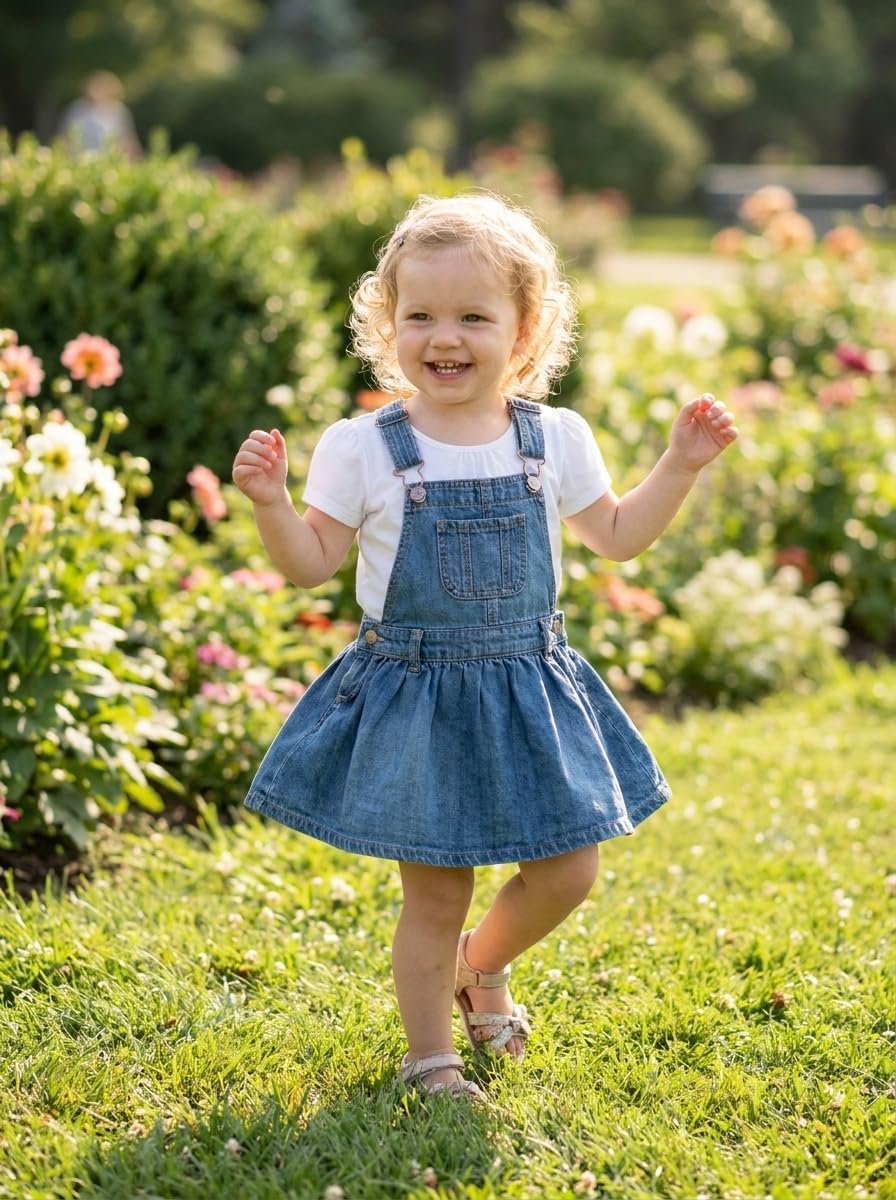 Toddler Girls Short Sleeve T-Shirts 4 Pack Puff Sleeve Baby Girl Tees Cross Back Soft Cotton Summer Tops 2T-5T