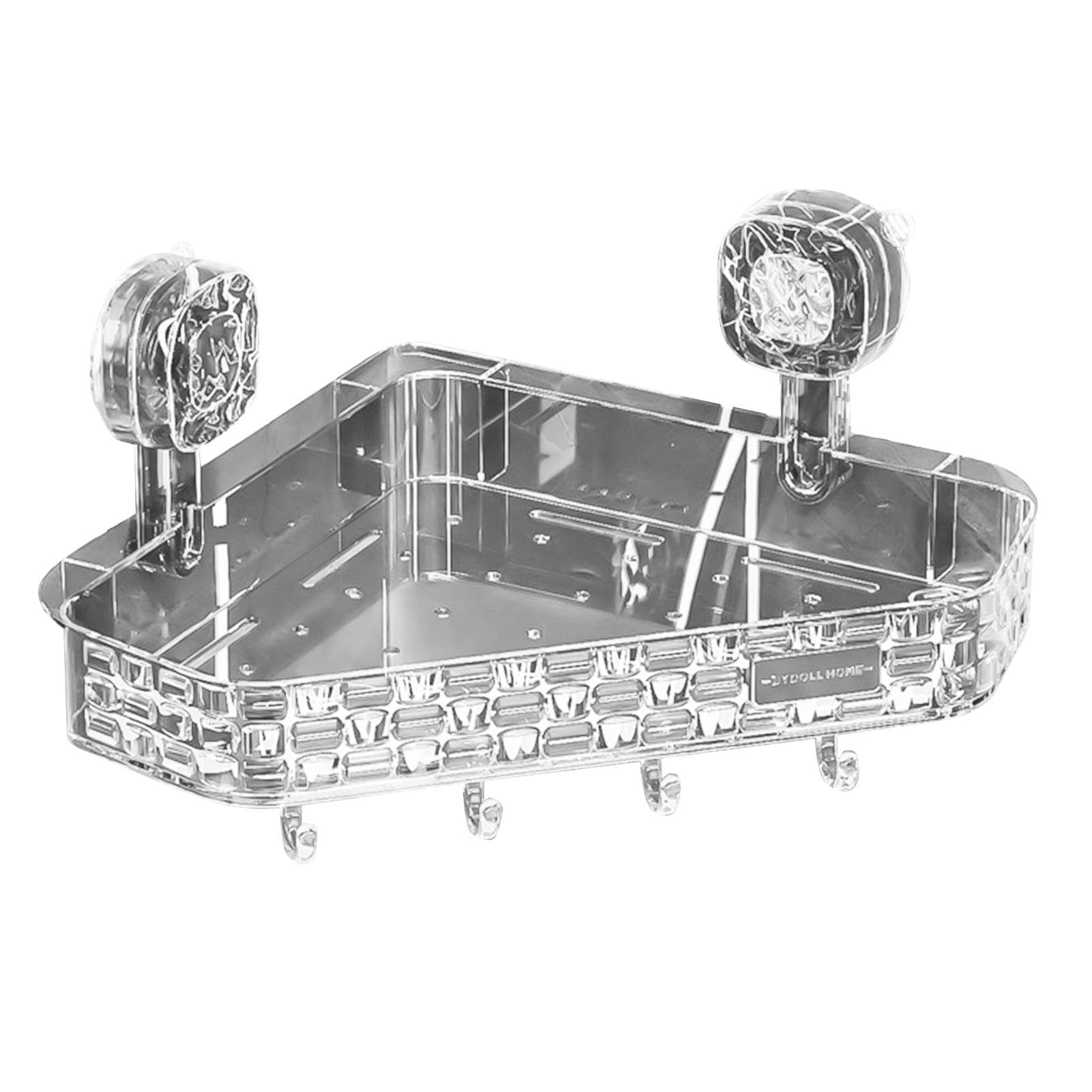 Estante de ducha con ventosa, estante de baño con ventosa, estante de almacenamiento de ducha triangular, organizador de ducha de montaje en pared para almacenamiento de baño, organizador de baño si