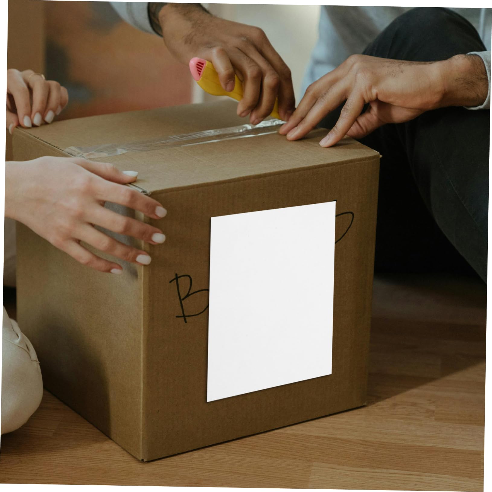 Papier Étiquette pour Imprimante A4 100 Feuilles Autocollantes Blanches