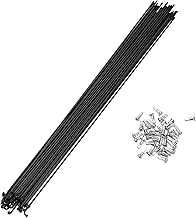 A ABSOPRO Raggi per Bicicletta 14G 295MM Raggi per Mountain Bike in Acciaio Nero 36Pz