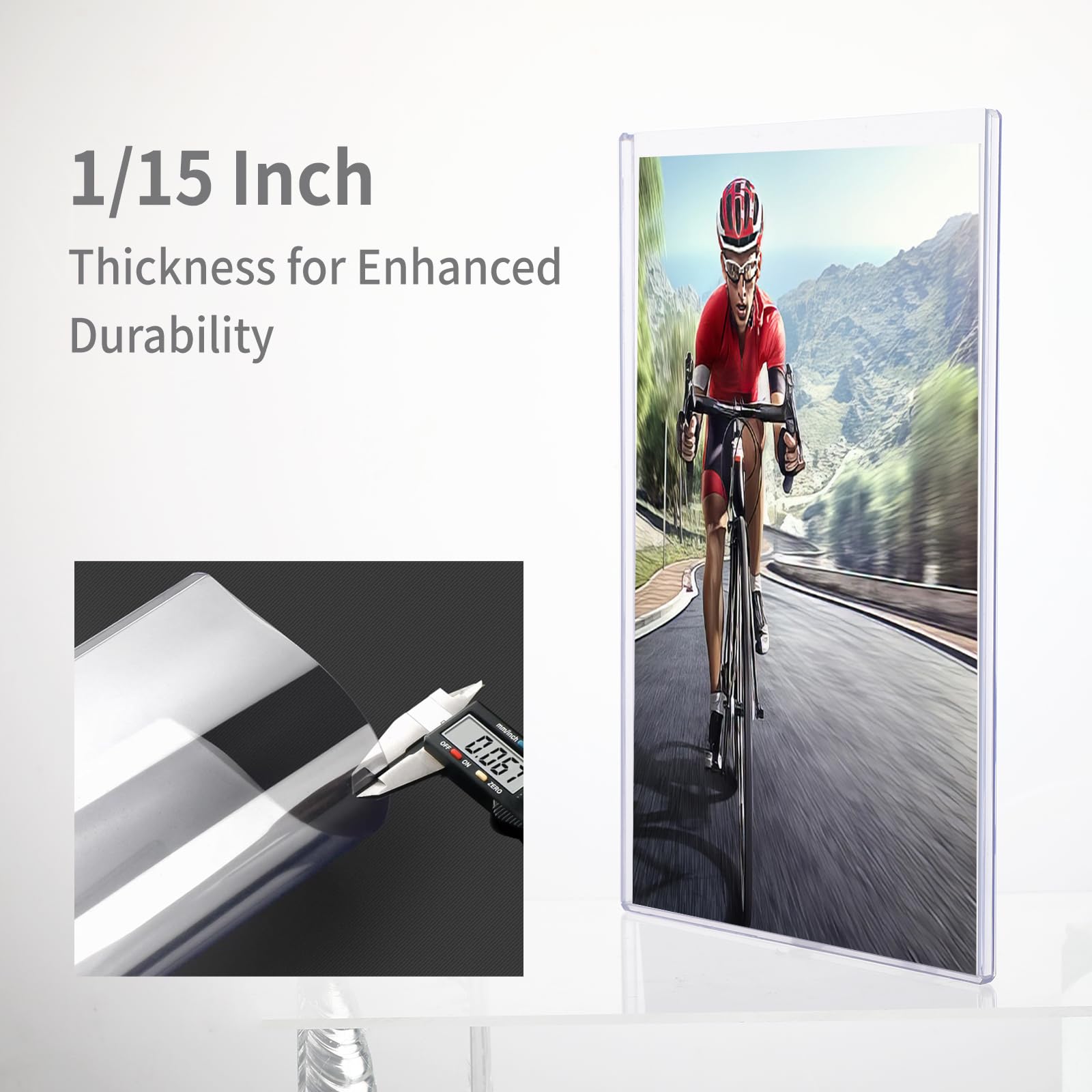 Rainmae 14 Pack 8.27"x11.7" Rigid Print Protectors, Clear Waterproof Hard Plastic