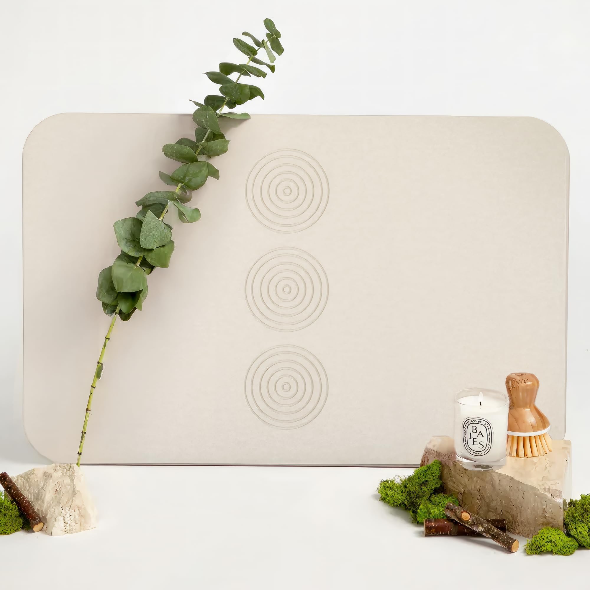 Stone Bath Mat NonSlip Bath Mat Ultra Absorbent Bath