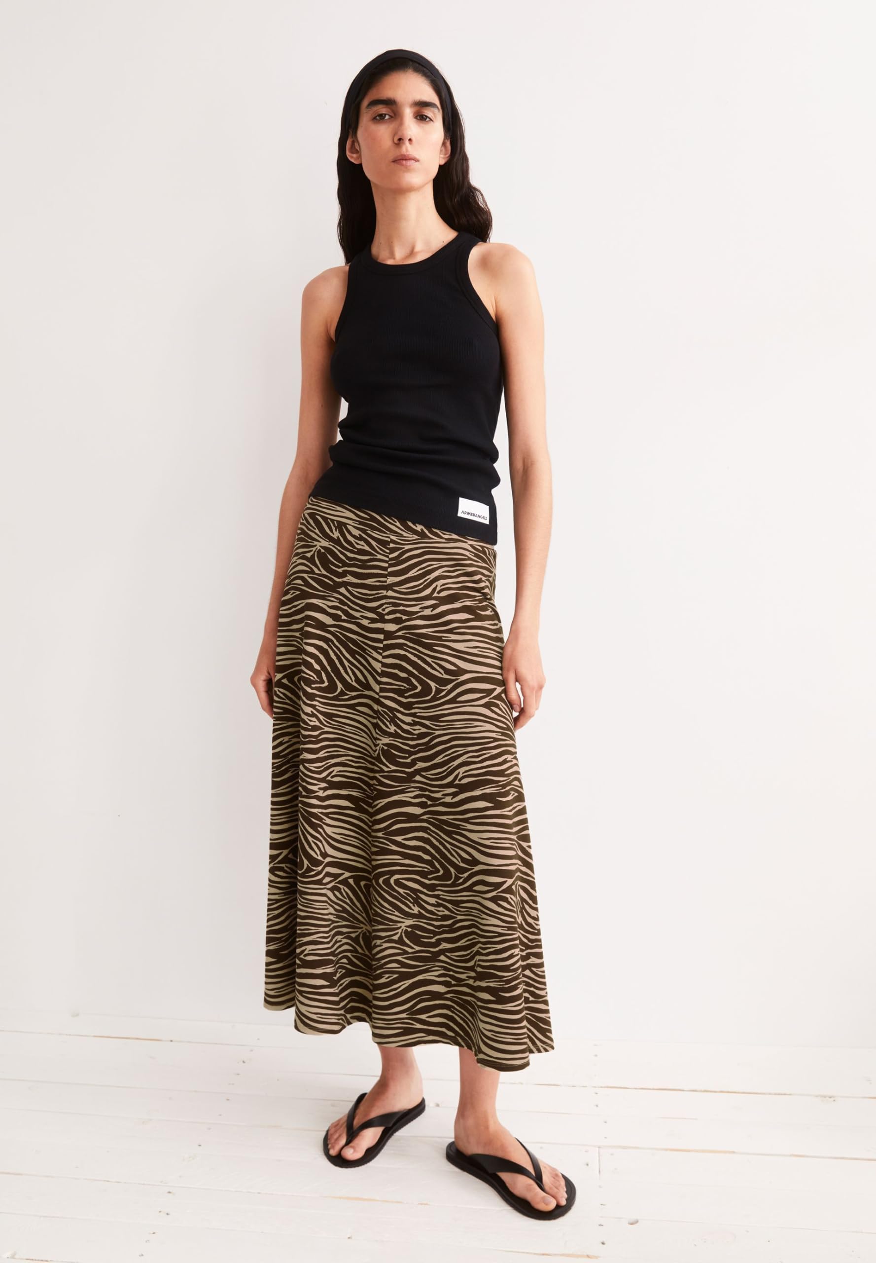 ARMEDANGELS Damen Bio-Baumwoll Mix ILENIAA LARAA Zebra Loose Fit
