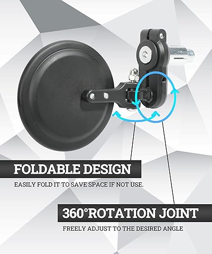 Miniatura 4 de Espejos de motocicleta, espejos de motocicleta para manillar, accesorios de automóvil, espejos redondos de manillar de 3 pulgadas, espejos de