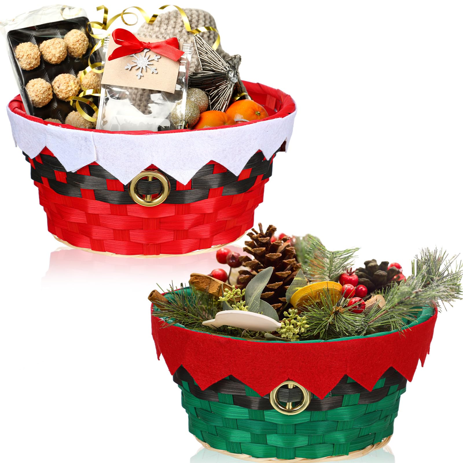 Amazon.co.jp: Barydat クリスマスレッドギフトバスケット クリスマス