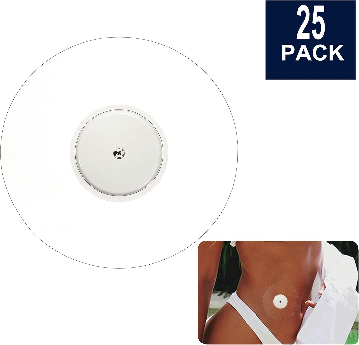 BaBallet 25Pack Freestyle Libre CGM Patches, Pre Cut Clear Waterproof