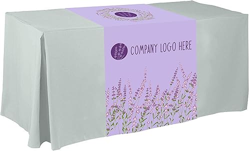 IQ LINENS Camino de mesa de polipoplina de 30 x 90 pulgadas, totalmente sublimado para ferias, eventos y exposiciones disponible en Yaxa Colombia