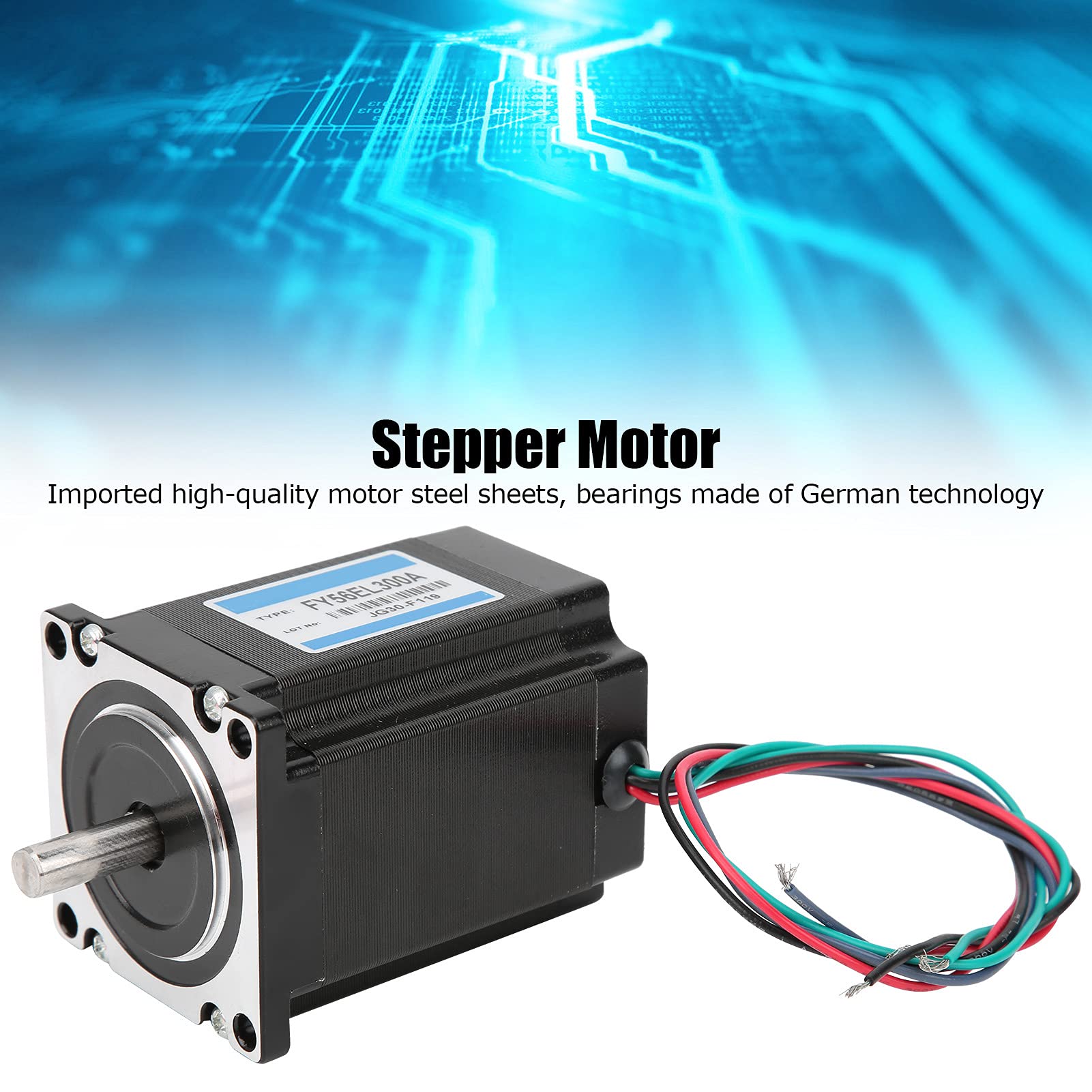 Motor eléctrico NEMA23, 2 fases, 56 pasos, 1,8°, 1,5 Nm, herramientas de repuesto para controlador paso a paso