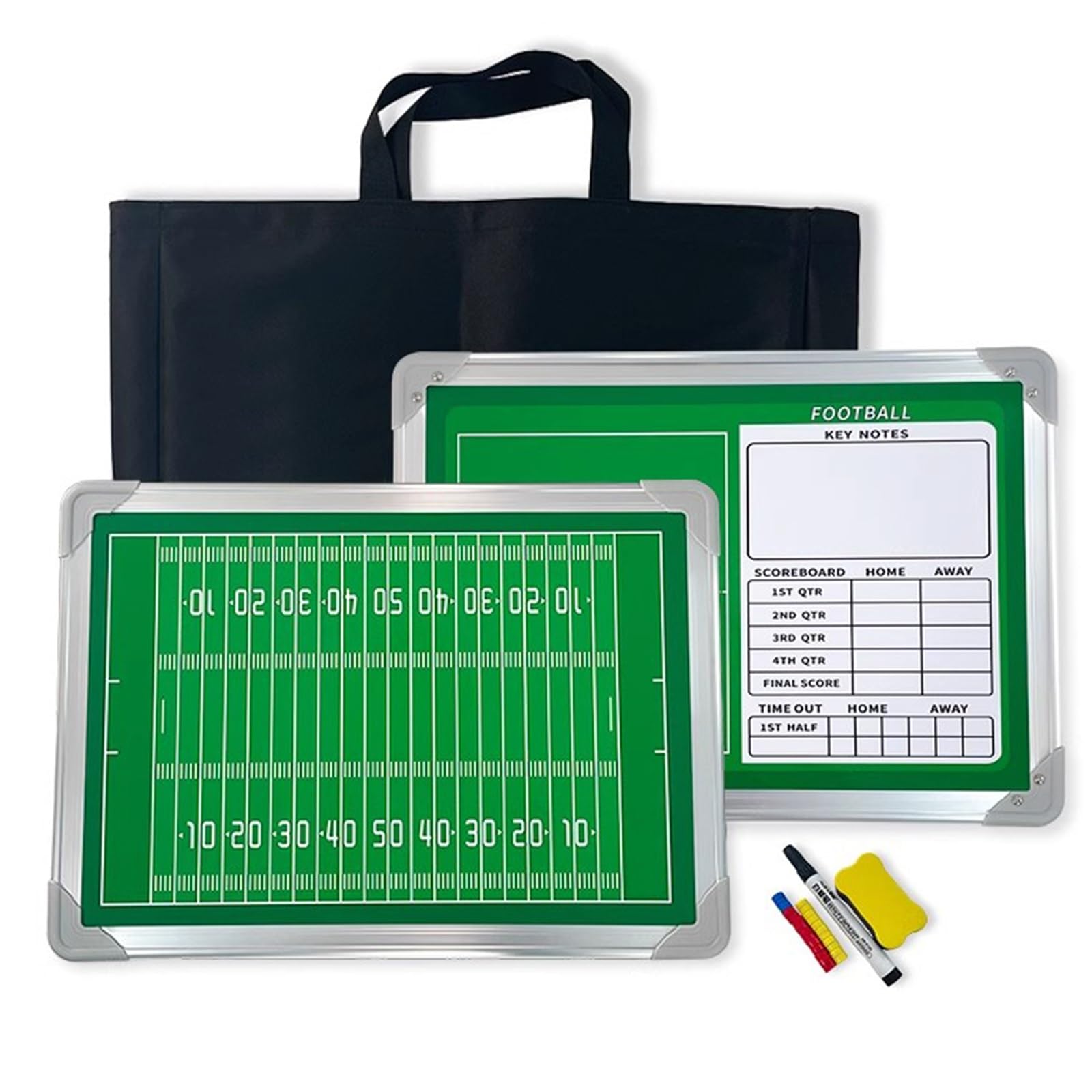 Cartellina Allenatore Calcio con Penna Magneti, Cartellina Tattica Magnetica per Allenatore di Calcio, Lavagna Calcio Allenatore di Board, Lavagnetta Tattica Calcio, con Penna per Lavagna Bianca