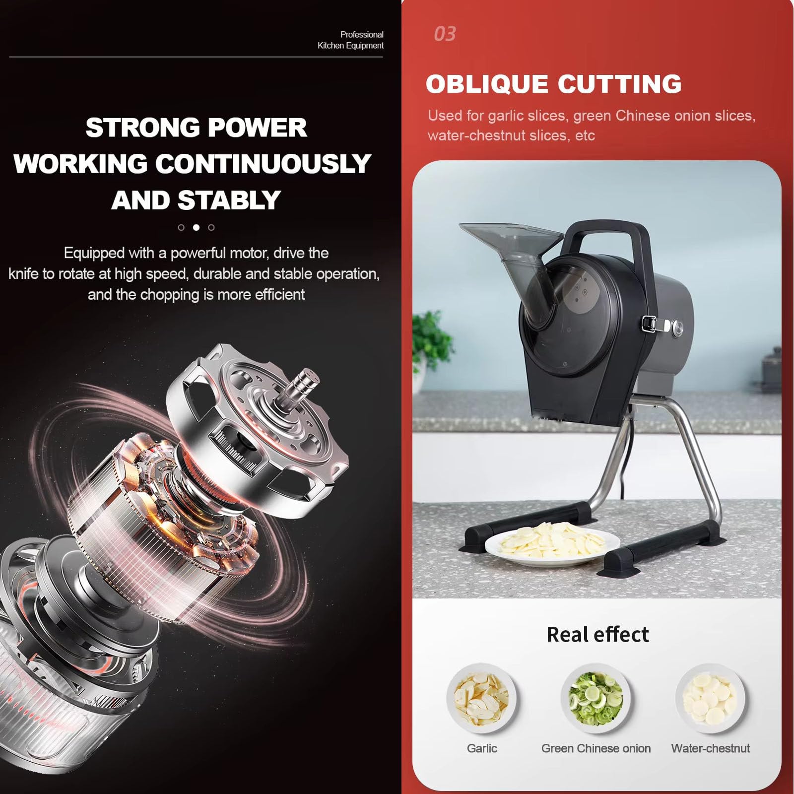 Upgrade Slicer Vegetable Fruit Chopper-Julienne Dicer Per Cucina, Affettatrice Per Patate, Grattugia Per Cavolo Regolabile, Affettatrice Per Cetrioli Sottile, Con 3 Coltelli Per Grattugiare,110V