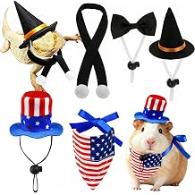 2 Sets Small Pet Holiday Costume Accessories, Halloween & Patriotic Clothes