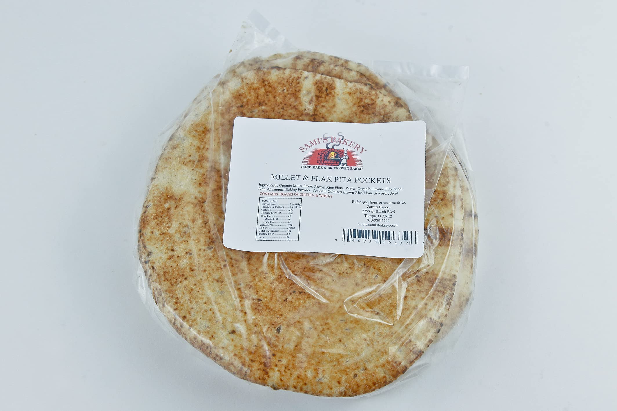 key west shrimp coSami's Bakery Millet and Flax Pita Pockets