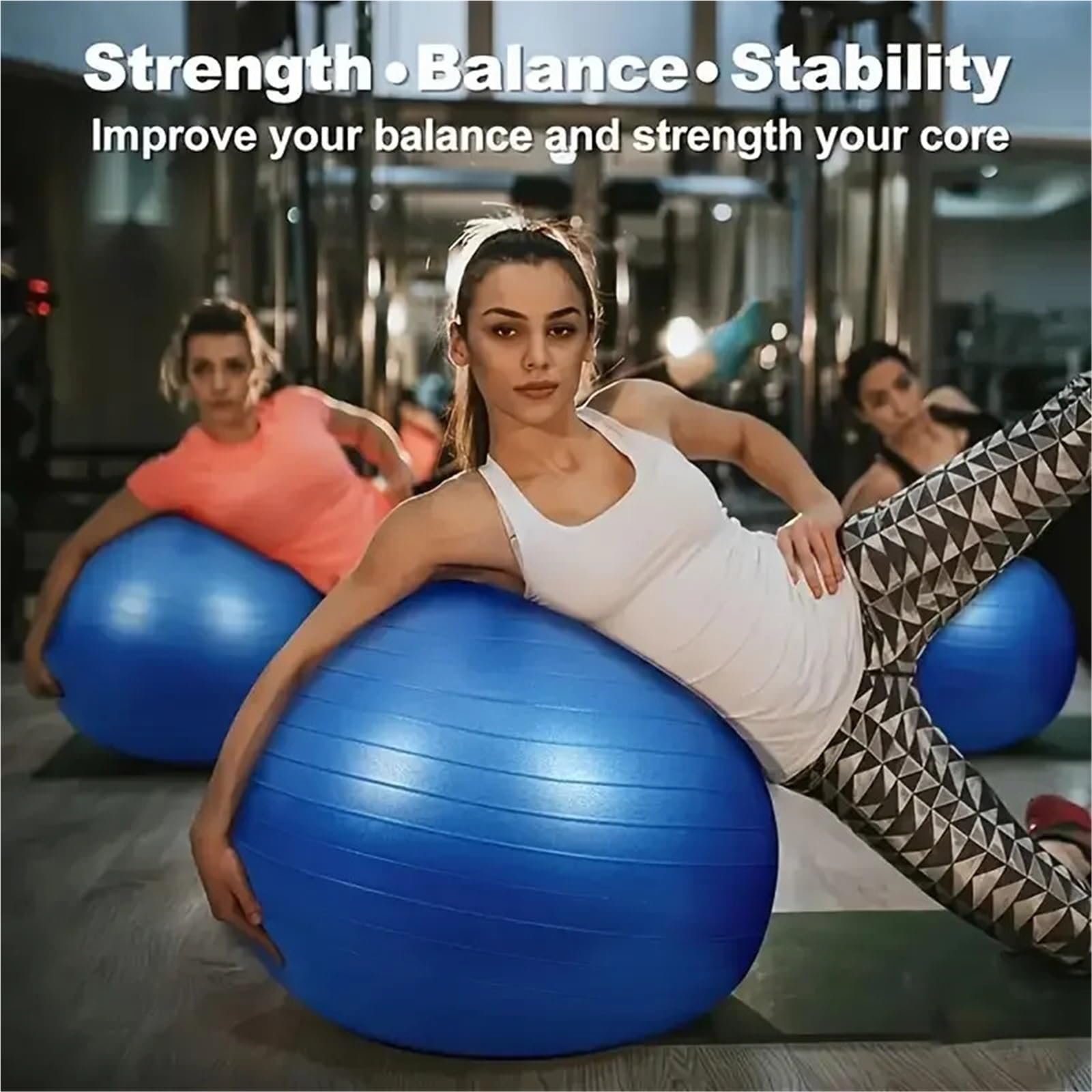 Pelota Ejercicio Pelota Grande Suave for Yoga, Pilates, Gimnasio, Entrenamiento físico, Pelotas de Ejercicio, Equipo PVC for el hogar a Prueba explosiones, 45CM-95CM