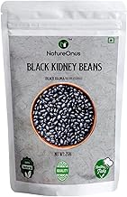 NatureOnus Black Beans 1kg, Kala Rajma, Whole Rajma, Black Kidney Beans