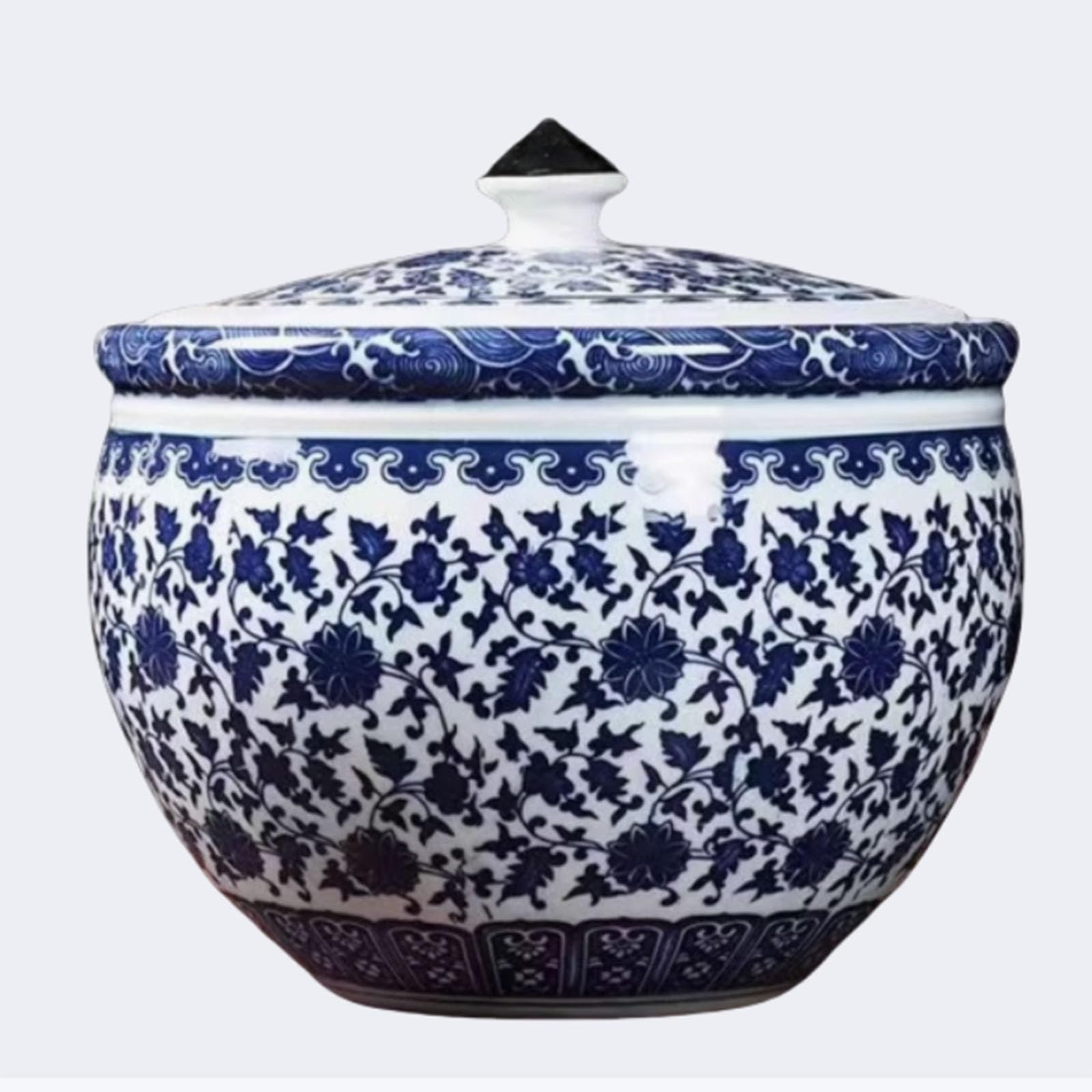 Ixtregzjkm B Rice Storage Container, Kitchen Rice Ucket, Ceramic Rice Ucket With Lid, Ceramic Rice Dispenser, Large Ceramic Rice Jar, Grain Dispenser For Corn, Soybeans, Flour, Oatmeal 10Kg