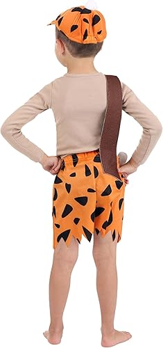 Miniatura 4 de Picapiedra Bamm-Bamm - Disfraz de escombros para niños pequeños, traje de cavernícola para bebé, disfraz de roca de cama y Halloween