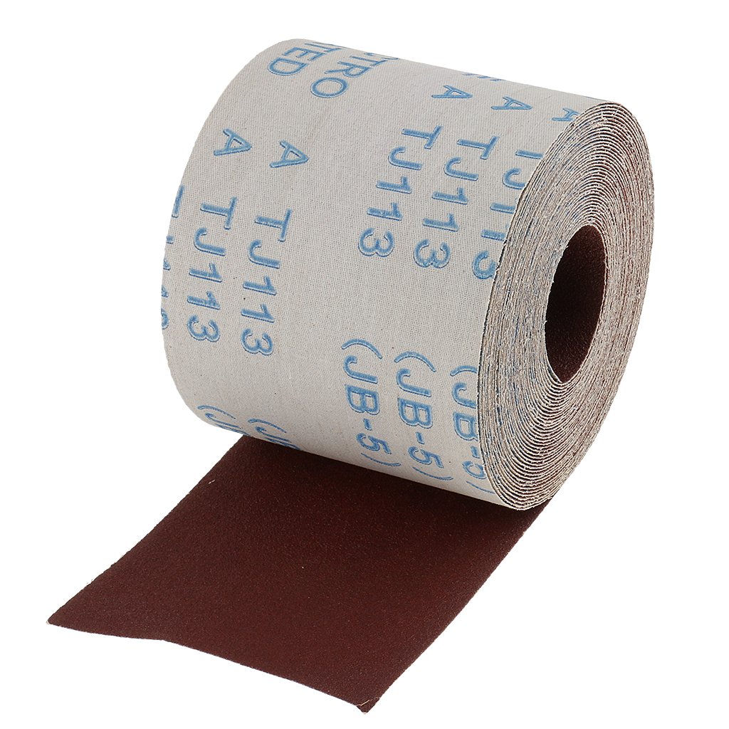 C2K 10 Meters Emery Cloth Roll 120 Grit Sandpaper for Cleaning Copper