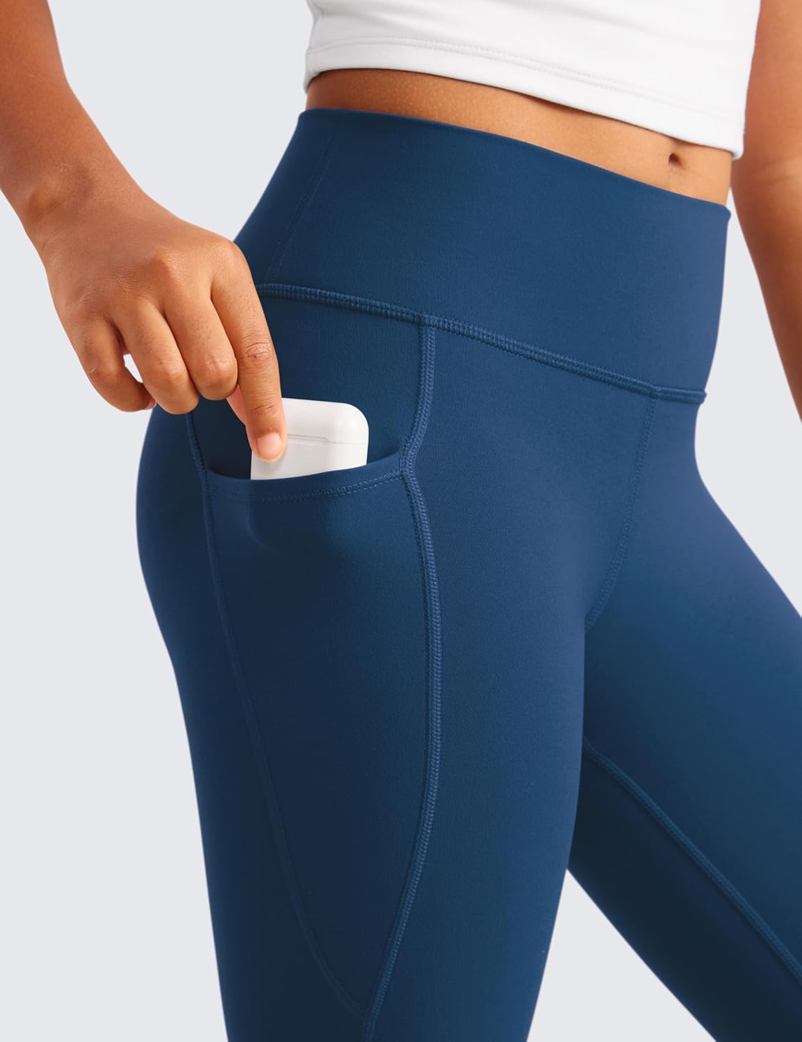 CRZ YOGA Girls Butterluxe Yoga Leggings with Pockets - Athletic Sports Casual Pants High Waist Tights Kids Teen - Image 3