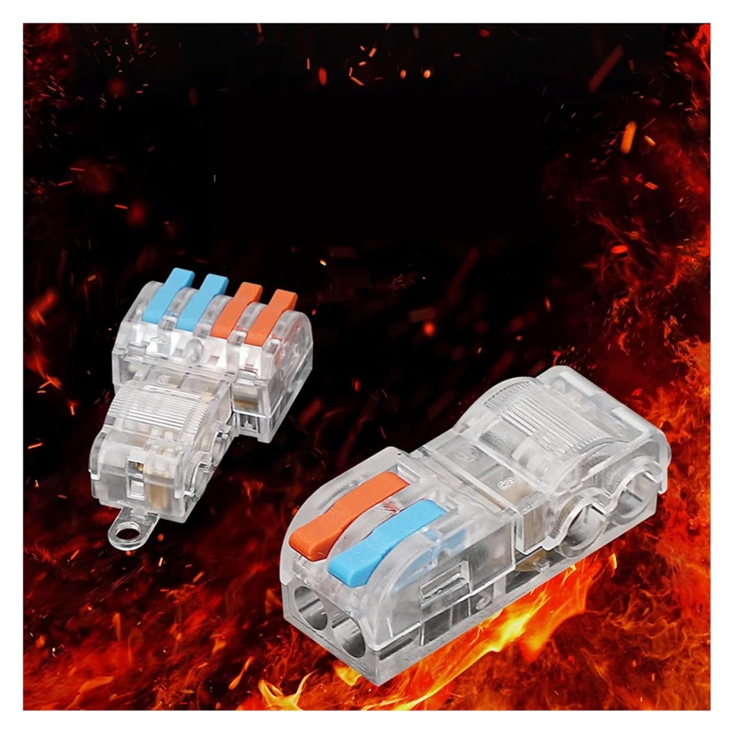 10Pcs Type T Electrical Cable Connector Quick Lamps Lanterns Snap Splice of Terminal Wire Lock Crimp Connecting The(T22C AWG14-10)