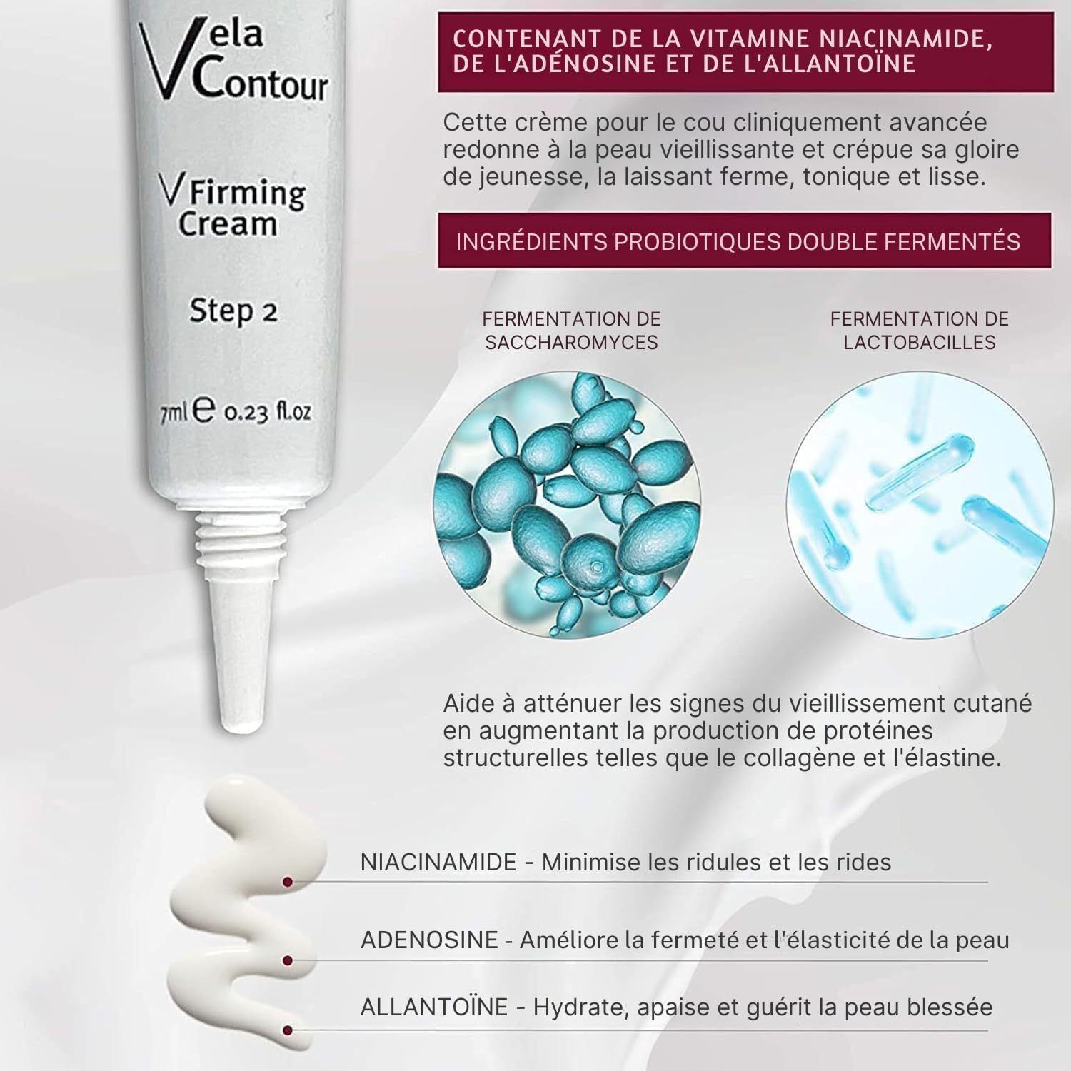 Crème pour le cou avancée - Crème anti-âge pour le cou, le menton et la mâchoire pour femmes et hommes 30 ml