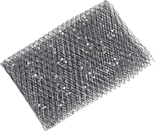 BENECREAT 1 Yards Birdcage Veil Netting Fabric, 16.7inch Black Russian Millinery Netting Tulle Fabric Mesh Hat Veil with Clear Diamond for Wedding Decor, DIY Bridal Veil Dress