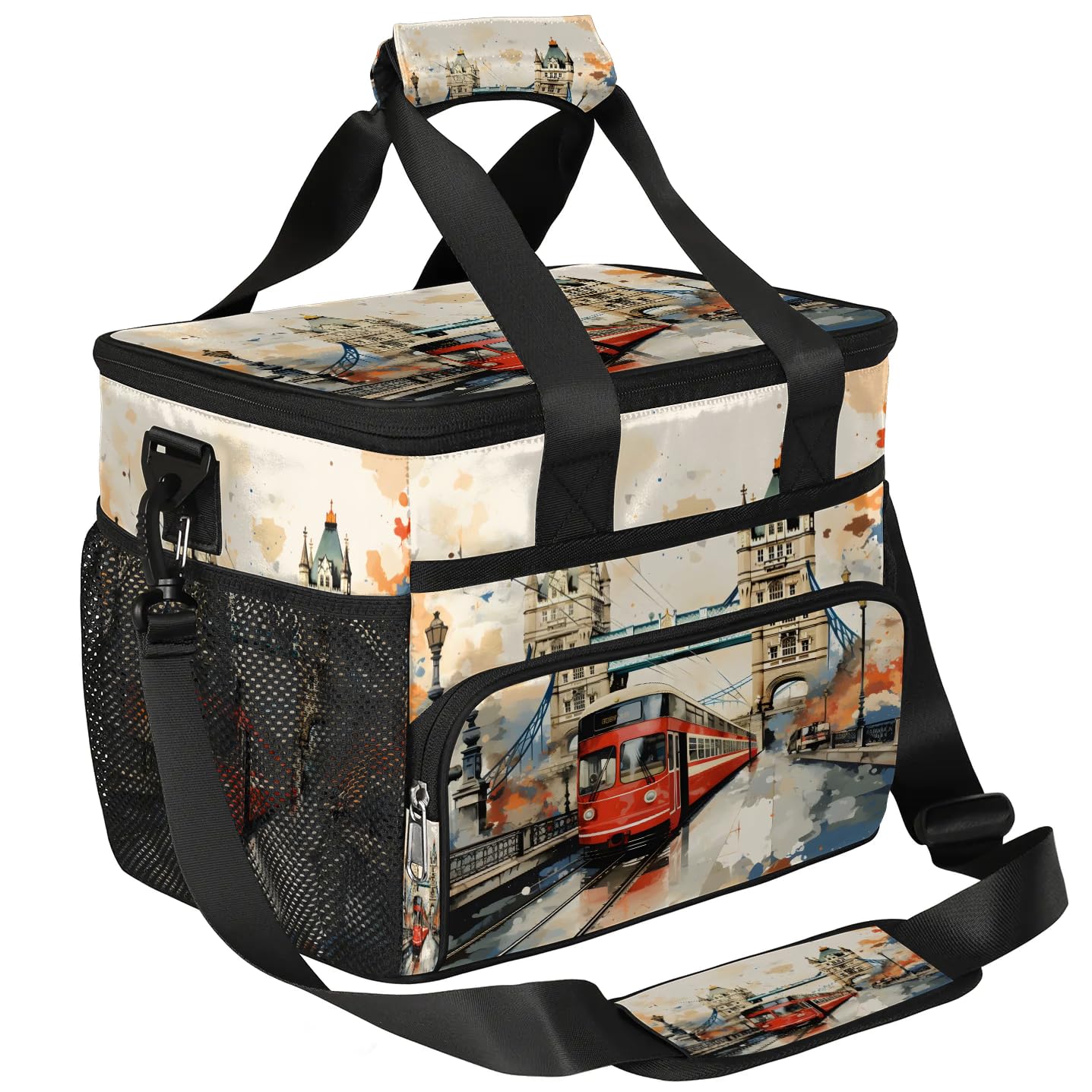 Lunch Box for Men Heavy Duty Insulated Lunch Bag for Women City Train Lunchbox for Adults Lunch Cooler