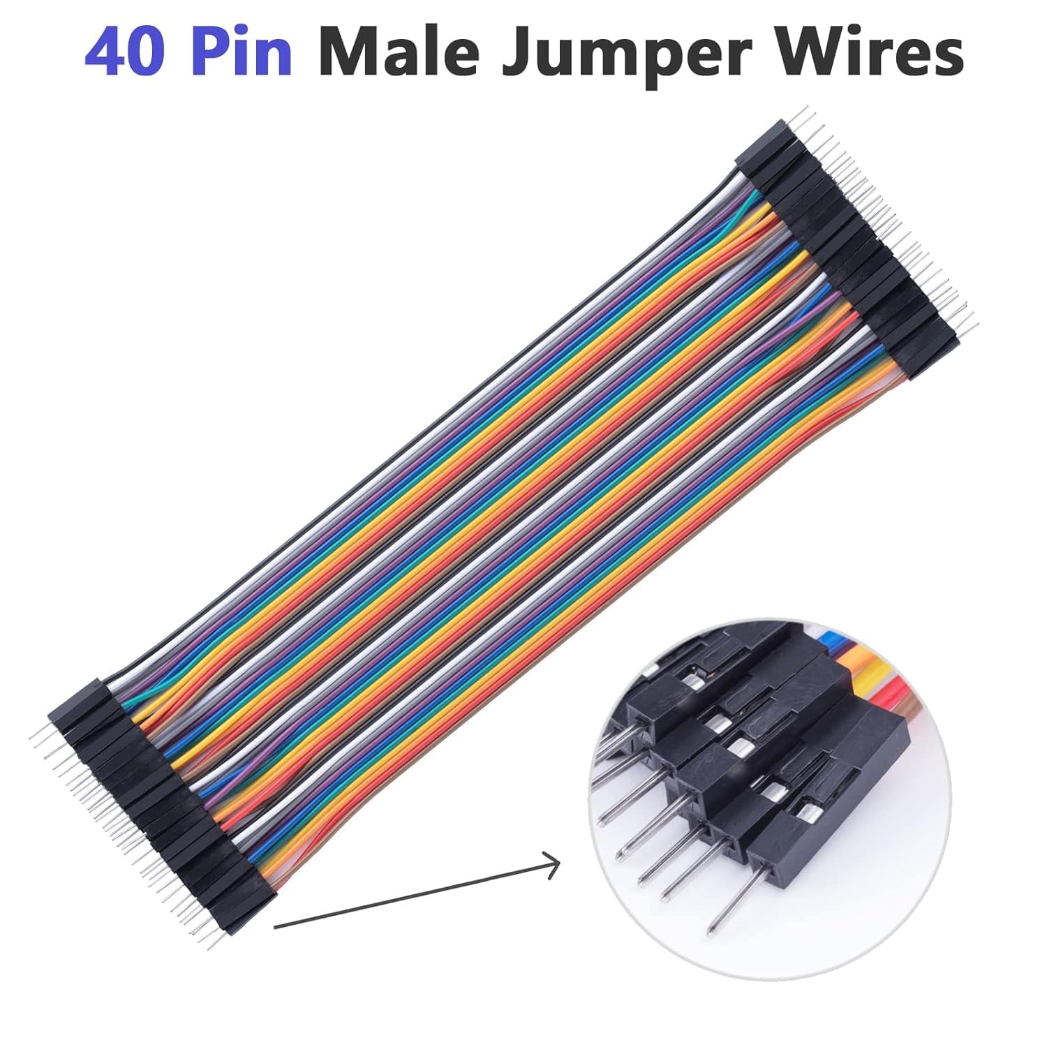 240pcs 10cm+20cm Breadboard Jumper Wires 2 * 40 pezzi da M/F Maschio a Femmina, 2 * 40 pezzi da Maschio a Maschio, 2 * 40 pezzi da Femmina a Femmina per Arduino Raspberry Pi