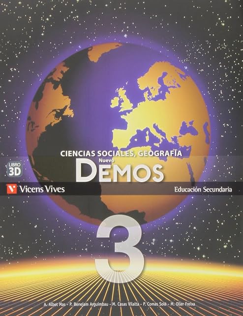 Portada de Nuevo Demos 3 Libro y Separata Asturias Tercero Secundaria