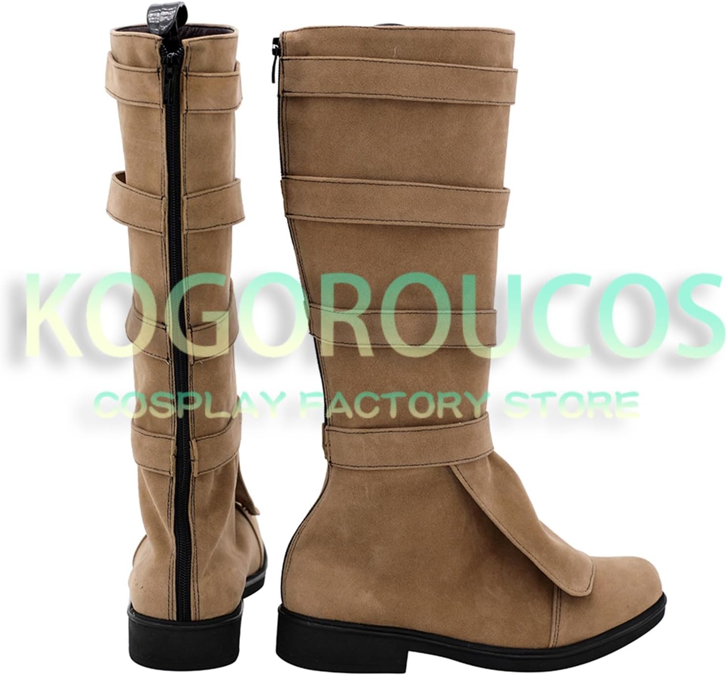 KOGOROUCOS Cosplay Shoes Boots for Mando Cobb Vanth Customizable Large Size Costume Footwear M10129048