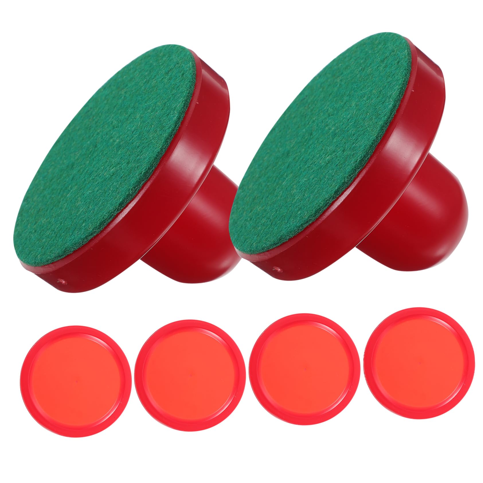 Happyyami 8Pcs Air Hockey Pushers Replacement Paddles and for Game Tables Ergonomic Design for Comfortable Grip and Enhanced Play Experience for Air Hockey