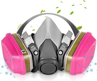 Reusable Respirator Mask with 60926 Filter,6200 Half Facepiece Cover Professional Gas Masks,Spray Paint Mask for Painting,Formaldehyde,Epoxy Resin,Sanding,Cutting,welding