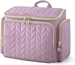 BAGSMART Travel Toiletry Bag, Large Wide-Open Travel Bag for Toiletries, Makeup Cosmetic Travel Bag with Handle-Black