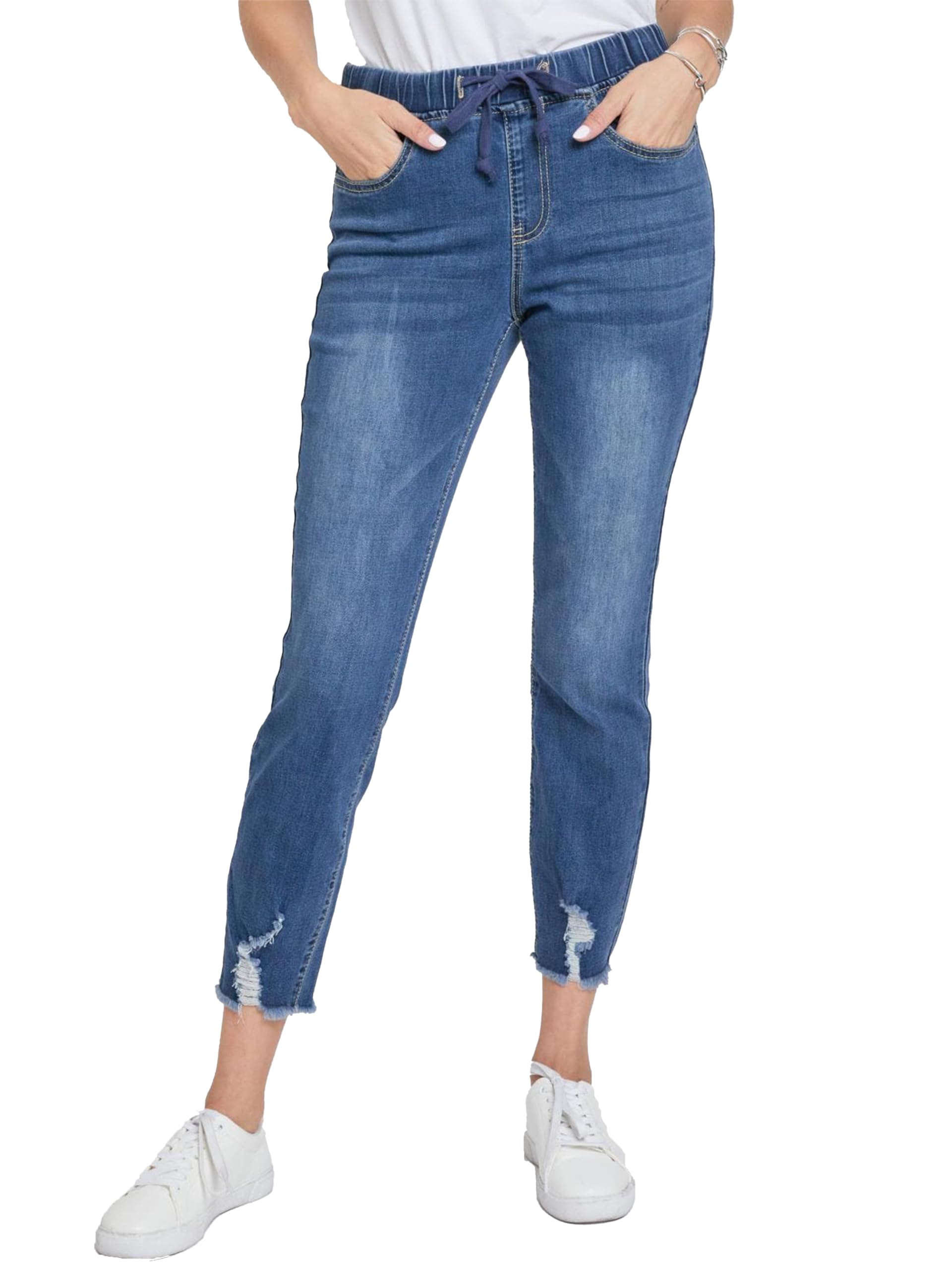 Royalty For Me Womens Women's High Rise Ankle Joggers