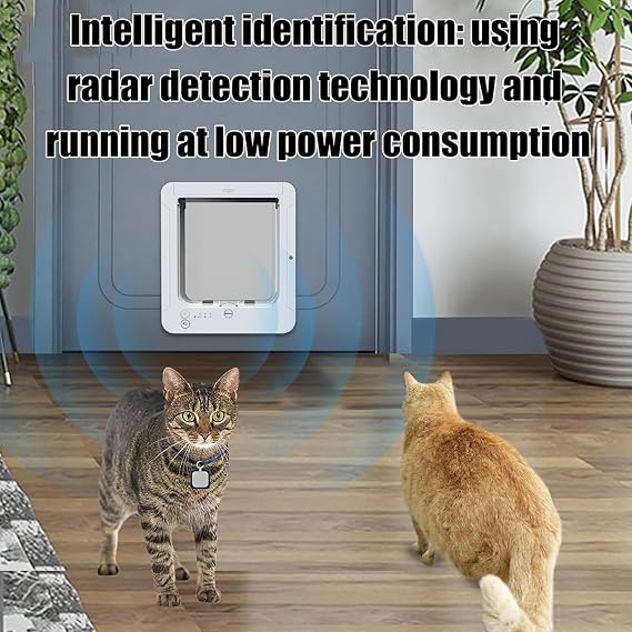Microchip Cat Flap, Automatic Pet Door 11.5