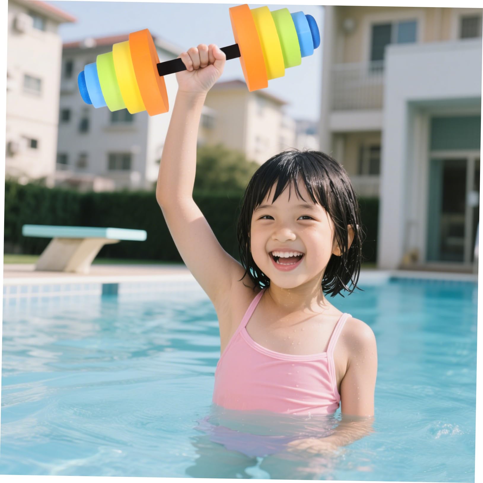 ERINGOGO Manubri Acquatici per Allenamento Nuoto in Eva, 1 Pezzo | Adatti ad Acquagym e Yoga, Uso Unisex per Donne e Uomini, Attrezzatura Multiuso per Routine Fitness